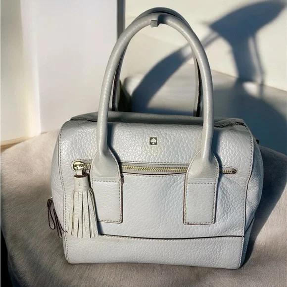 KATE SPADE GORGEOUS GREY Leather Handbag