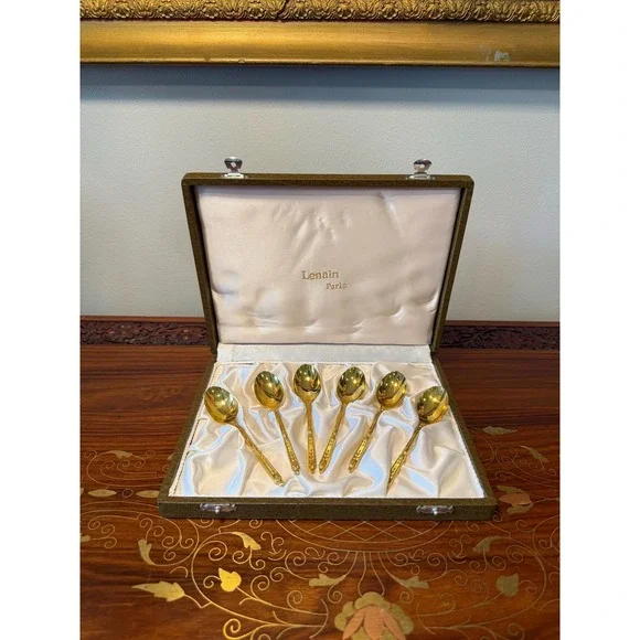 Vintage Lenain Paris Espresso Spoons - Set of 6
