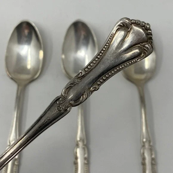 Antique Circa 1905 Wm. A. Rogers Marcella Clifton Silverplate 4-Teaspoons 6