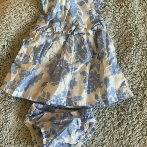 Carter's Blue and White Floral Sundress Set