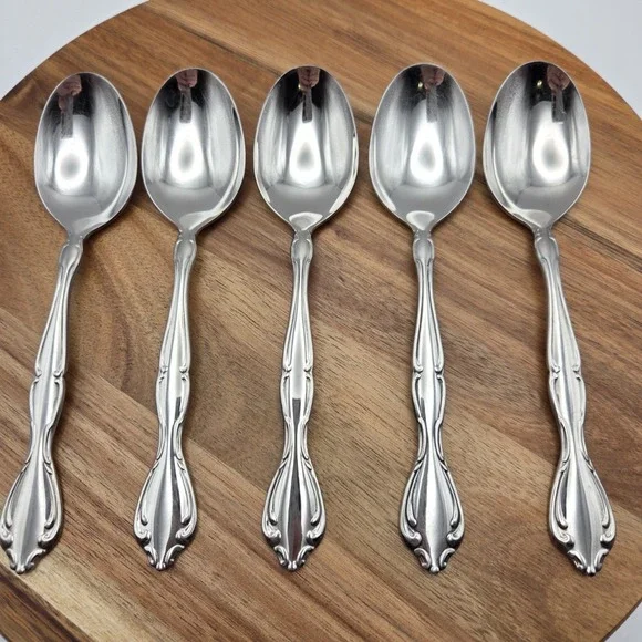 Set Of 5 Oneida Community Cantata Pattern Stainless Steel 7