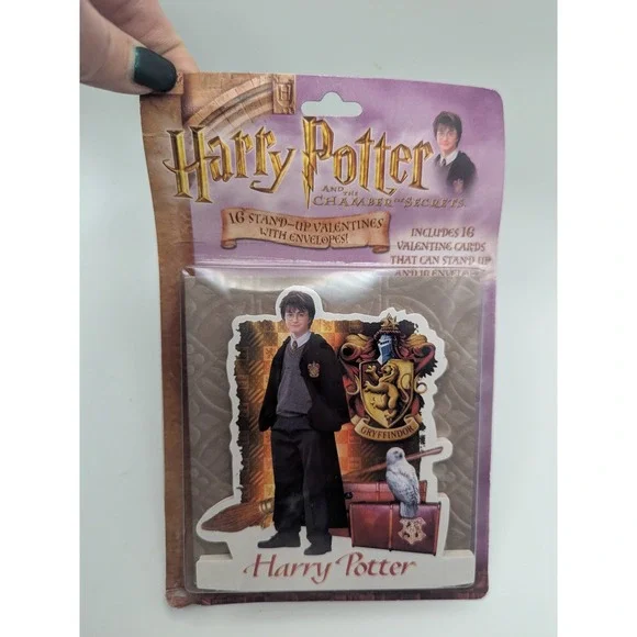 Harry‎ Potter and the Chamber of Secrets 16 Stand Up Valentines with Envelopes