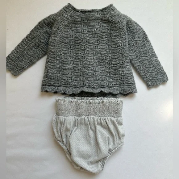 Carrera Gray Knitted Diaper Cover Accessories