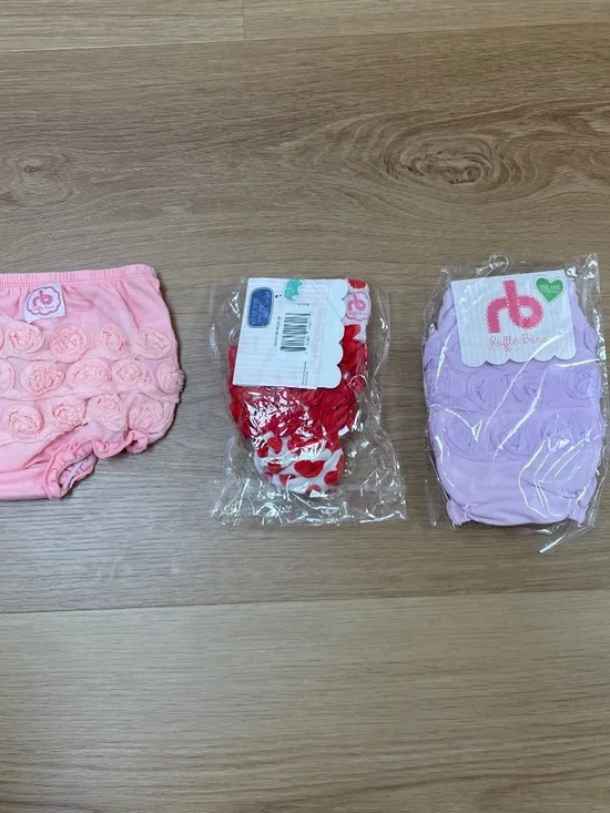 Ruffle Buns Baby Diaper Covers Set of 3