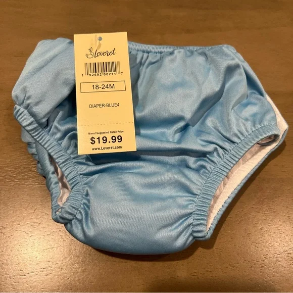 Leveret Reusable Swim Diaper Blue 18-24M