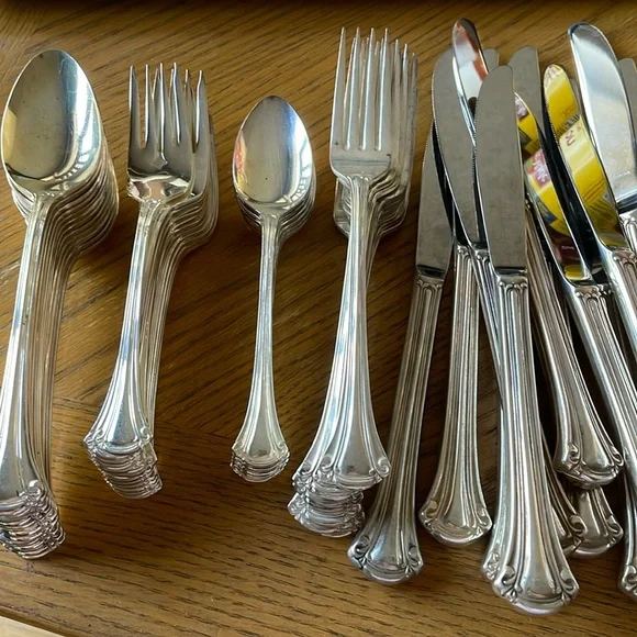 Vintage 52 Pieces of Silverplate Japan Flatware