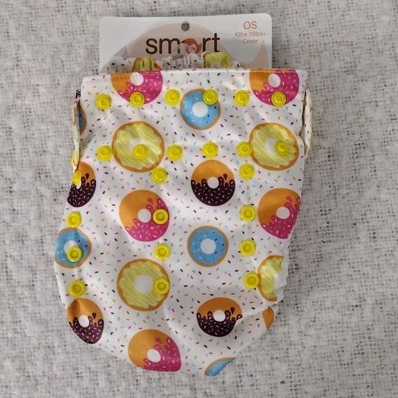 NWT Smart Bottoms Sprinkles Cloth Diaper OS 10 lb - 35+ lb