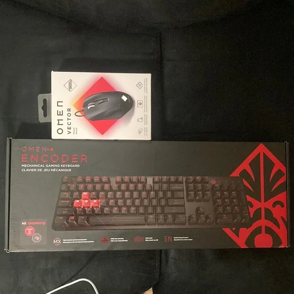 Omen gaming mouse and keyboard