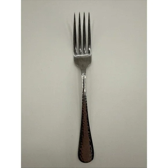 DINNER FORKS REED & BARTON Hammered Antique Glossy 18/8 Stainless Korea