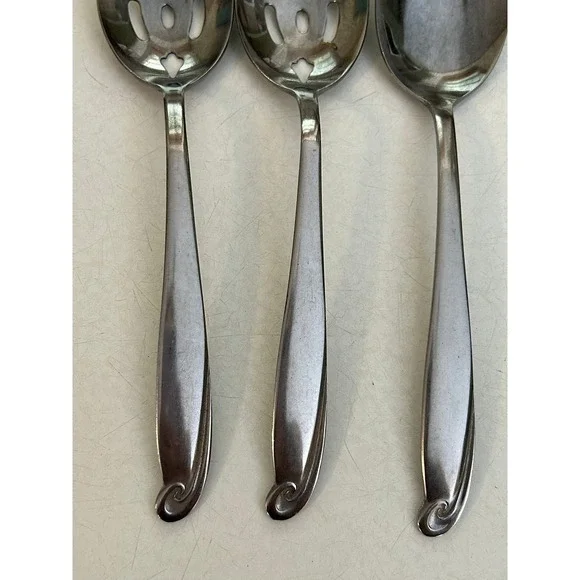 Vintage Gensico Stainless Serving Set:‎ MCM Caress Flatware, Japan