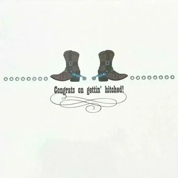 Congrats On Getting Hitched Wedding Card