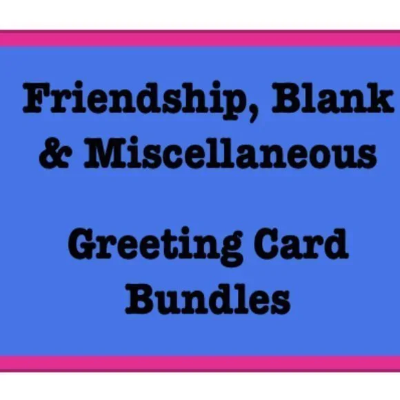 Greeting Cards -‎ Friendship, Blank & Miscellaneous