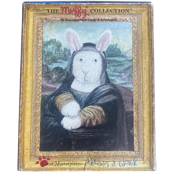 Muffy VanderBear Note Cards 20‎ Boxed Set w/ Envelopes Great Masterpieces New