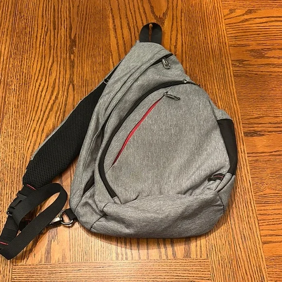 Gray Sling Bag