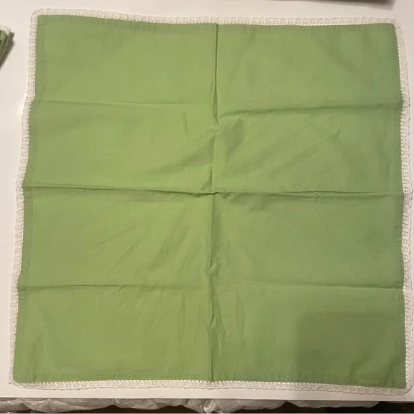 Pier 1 imports cotton green placemats set‎ of 4 20” x 20”