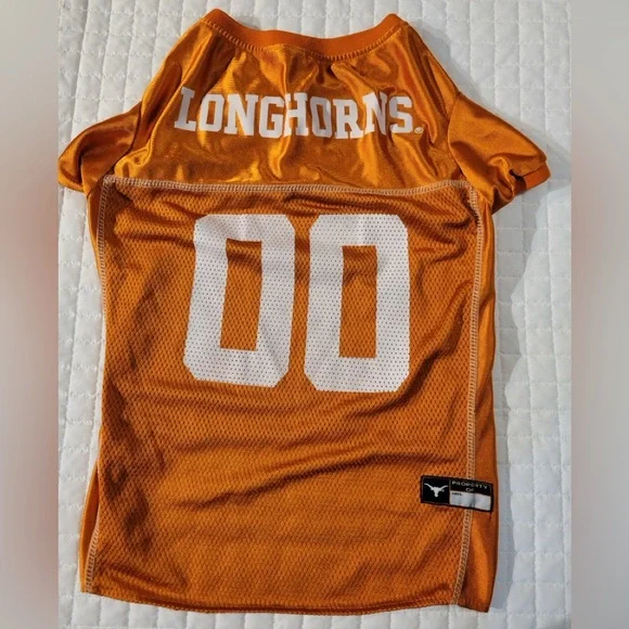 Pets‎ First Texas Longhorns Dog Mesh Jersey Sz XL UT Hook 'Em Horns Festive Fun