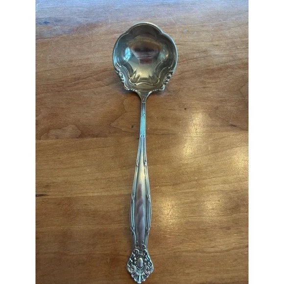 Antique Towle Empire Sterling Silver Cream Ladle 1894 Shell Bowl