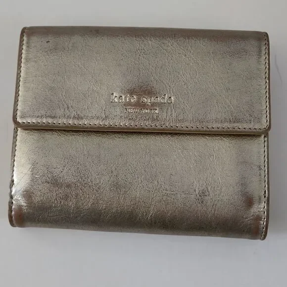 Kate Spade new york mini wallet gold