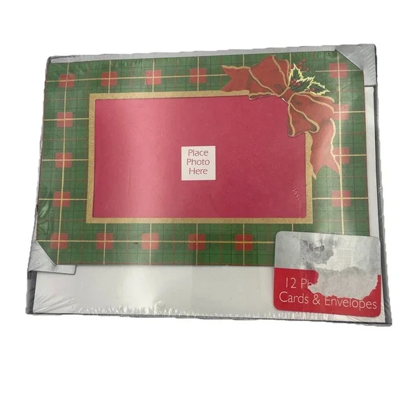New 12 Count Photo Insert Christmas Cards 4