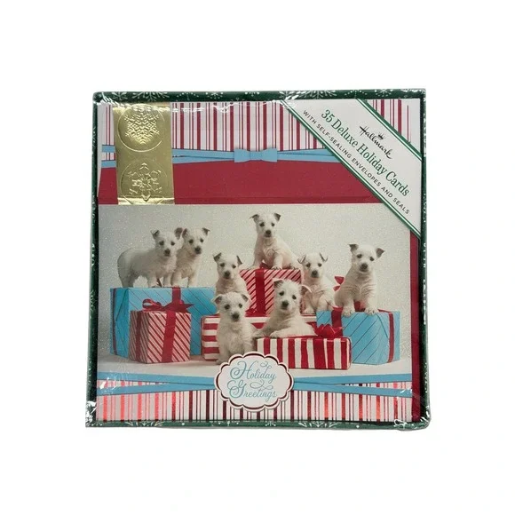 Hallmark 35 Deluxe Holiday Greeting Cards Boxed Set New Sealed