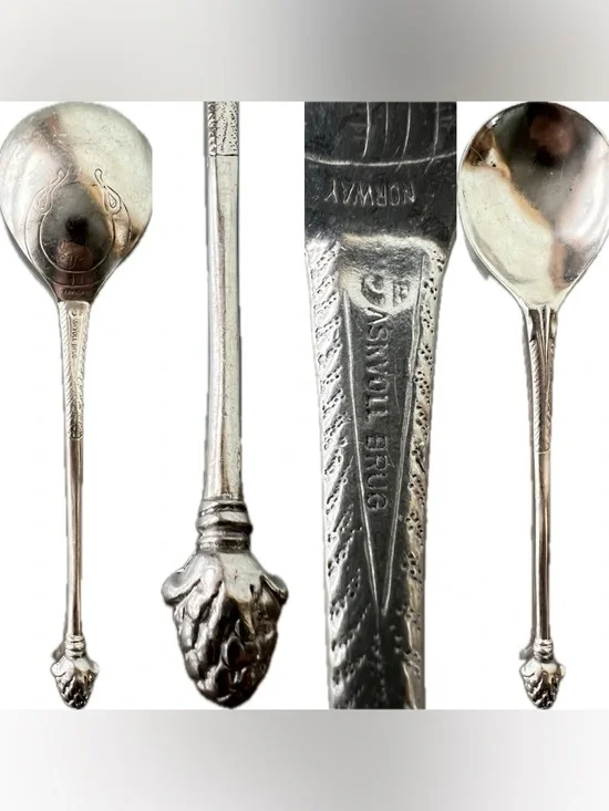 🥄Askvoll Brug Norway Pewter Spoon 7.125”