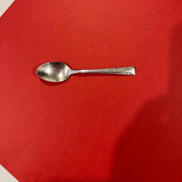 Camelia Silverplate Demitasse/Baby Spoon