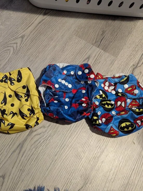 Superhero Cloth Diapers - lot of 4