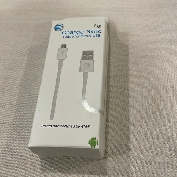 AT&T Cable for Micro-USB White Android Cable