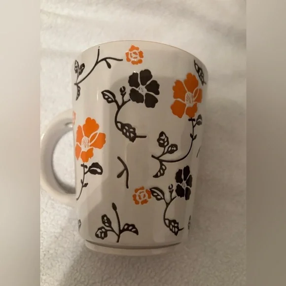 Pier 1 Handpainted Stoneware Mug vintage