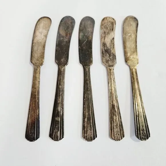 Vintage Silver and Gold Flatware Set