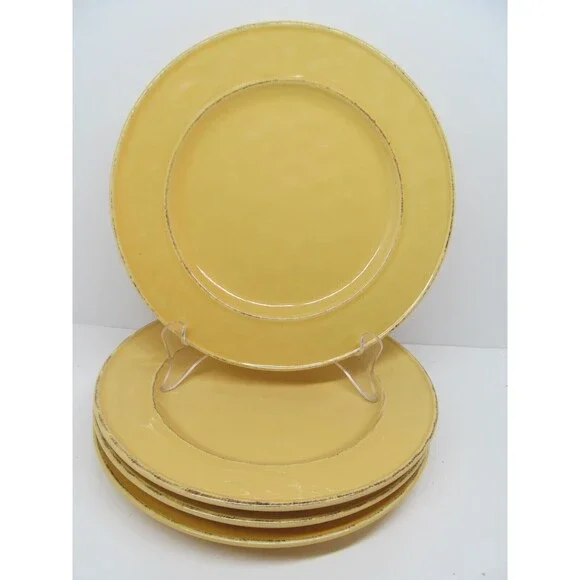 Pier 1 Mango Yellow Set Of 4 Rustic 8 3/4