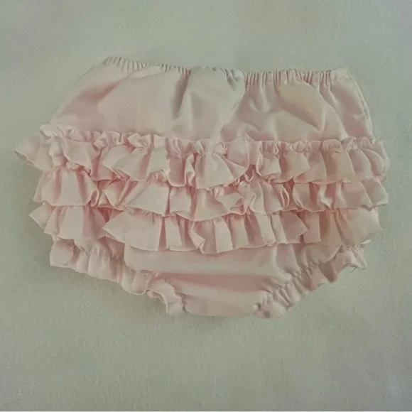 Sarah Louise Light Pink Ruffle Butt Diaper Cover Size Large