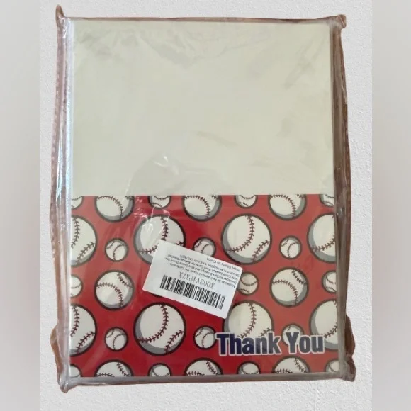 Baseball Themed Thank You Cards