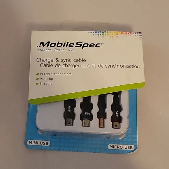 Mobile Spec Charge & Sync Cables
