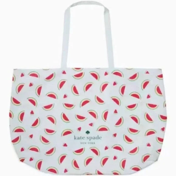 NWT Kate Spade Watermelon Canvas XL Shopper Tote