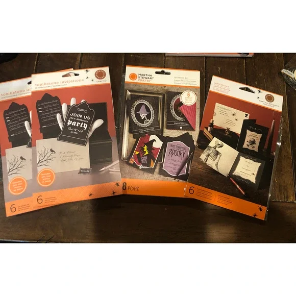 NWT Martha Stewart Crafts Halloween‎ Invite Bundle 22 Invites Total