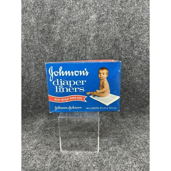 Vintage Johnson & Johnson NIB Baby Diaper Liners For Cloth Diapers Movie TV Prop