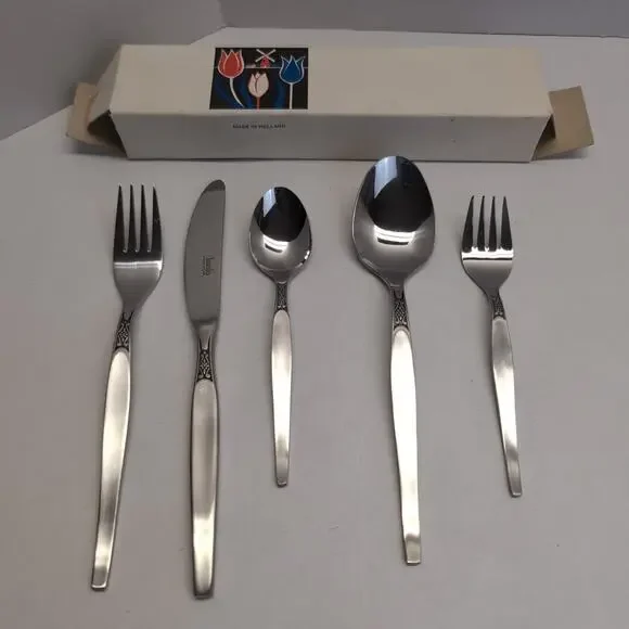 Amefa AFS10 Stainless Steel Flatware Princess 5 Piece Place Setting Promotional
