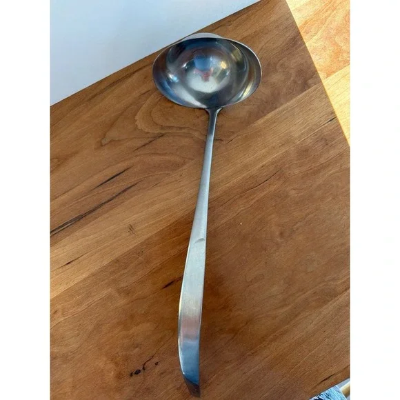 Vintage Gustav Stainless‎ Sweden Mid-Century Modern Soup Ladle