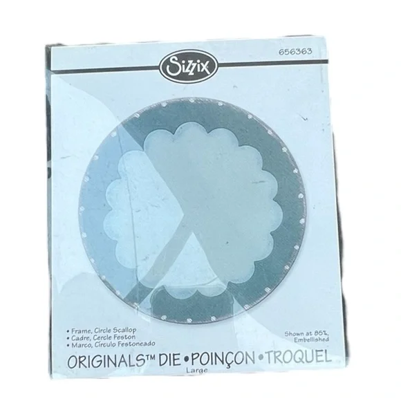 Sizzix Originals Die 656363 Large Circle Scallop New‎ in Package