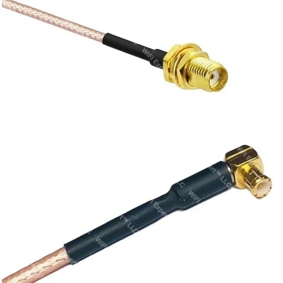 RG316 SMA FEMALE to MCX MALE ANGLE RF Cable Rapid-SHIP LOT