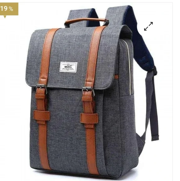 Vintage Style Unisex Canvas Fashion Backpack,Size 30 × 30 × 30 cm,Retail $41.95