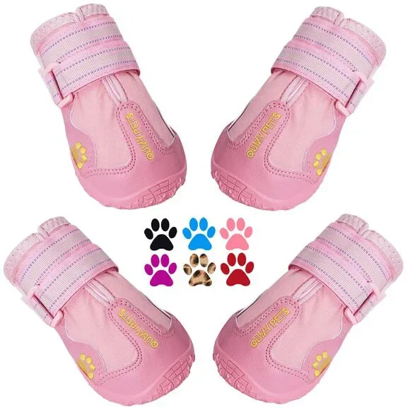Dog Shoes for Large Dog Boots & Paw Protectors for Snow & Hot Pavement