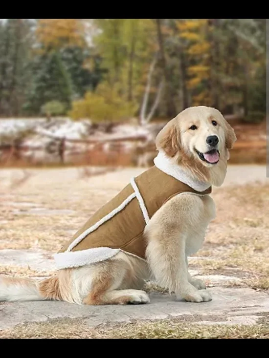 Koolaburra By Ugg Quilted Faux Suede Pet Vest in Tan