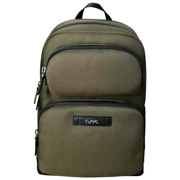 S Michael Kors Kent Sport Utility Large Olive Backpack 37U1LKSC50 Army Green