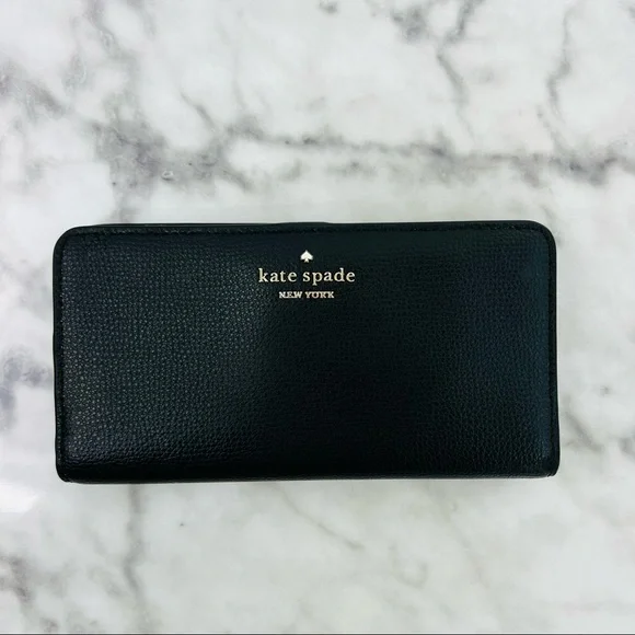 Kate Spade Darcy Large Slim Bifold Wallet Black