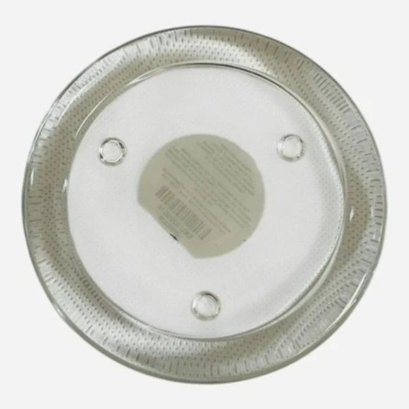 Pier One Clear Bubble Round Glass Candle Base Holder Set of 2 NWT