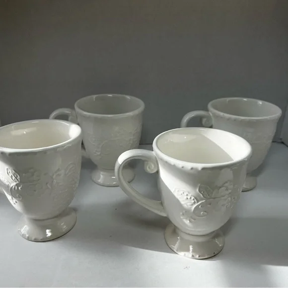 Pier 1 Lacey Mugs