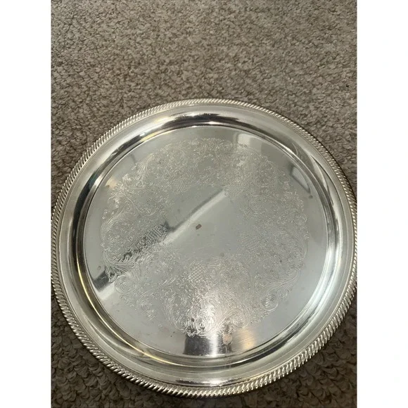 International Silver Company Castleton 4871 Tray Decorative Platter 12