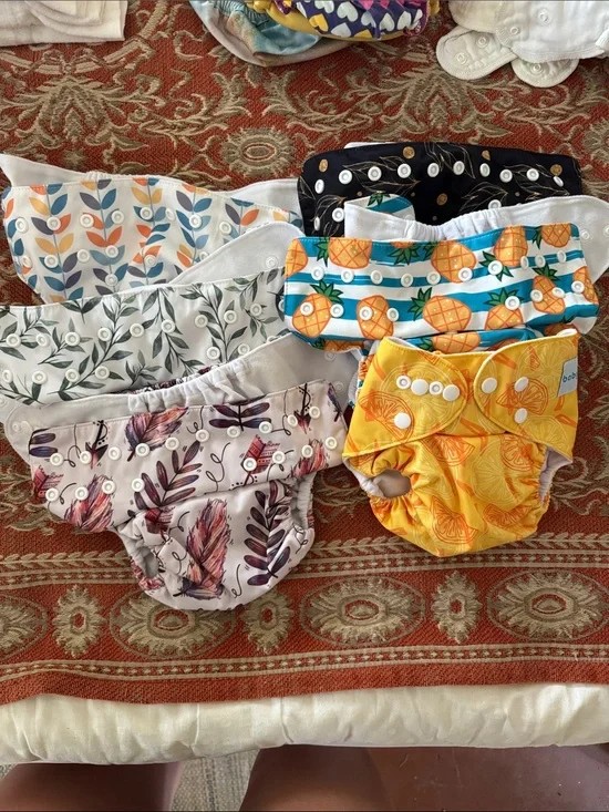 Adjustable Reusable Diaper Cover - Yellow Pineapple & Assorted Prints